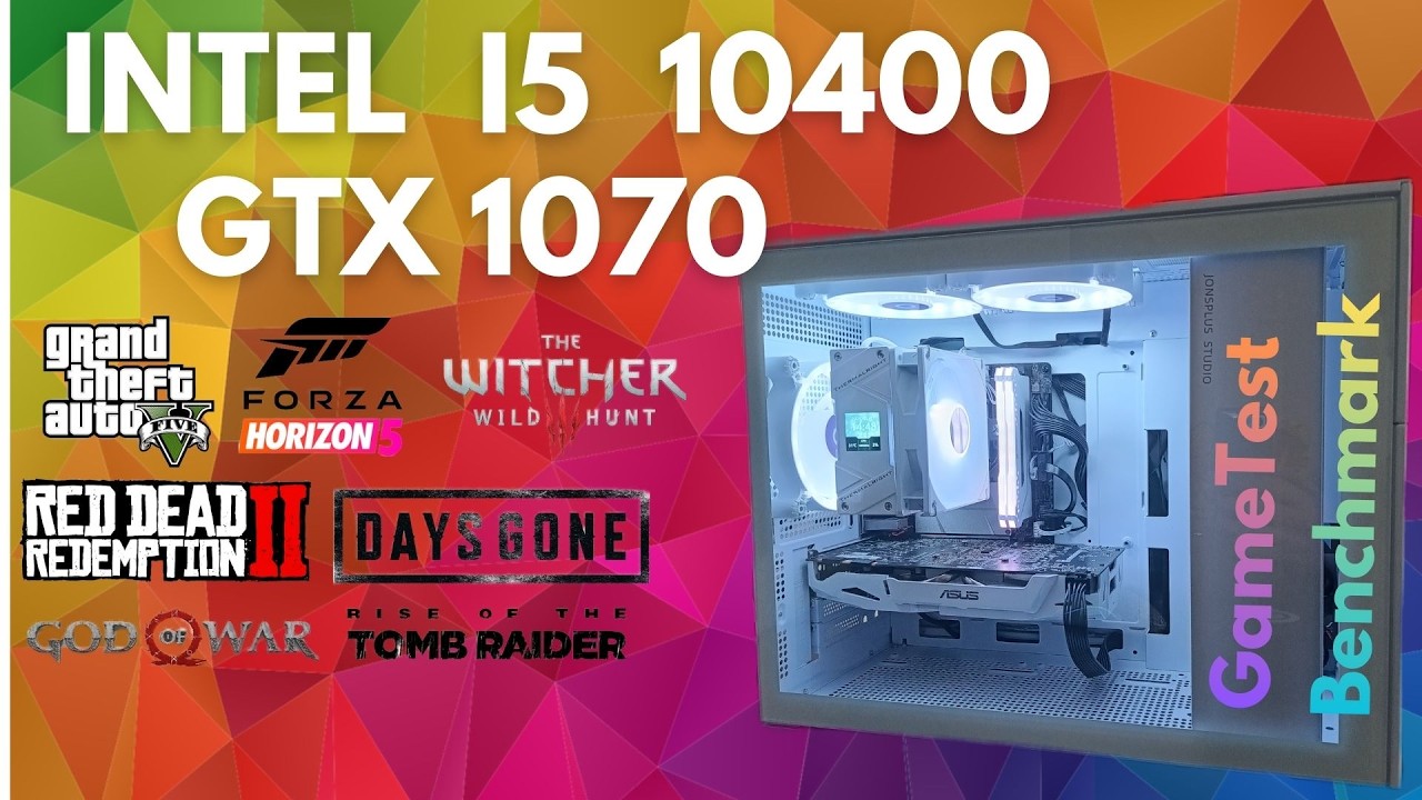 INTEL I5 10400 & GTX 1070 Game test & Benchmark