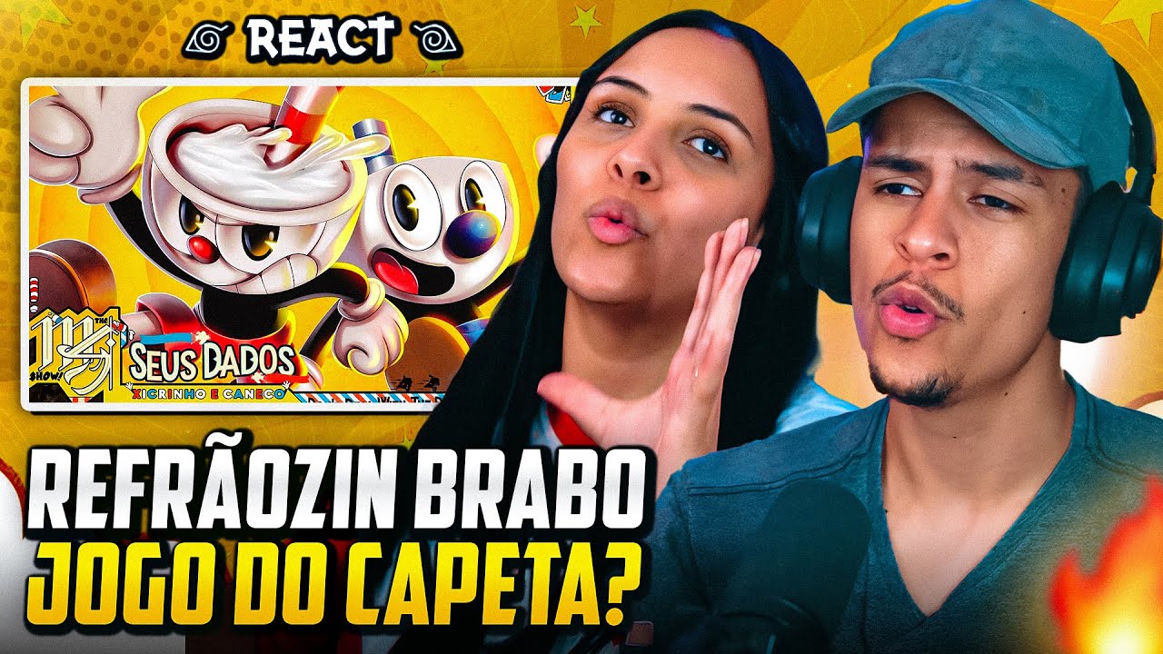M4RKIM & VMZ: Xicrinho e Caneco (Cuphead) - Seus Dados | [Casal Jounin React] 🔥
