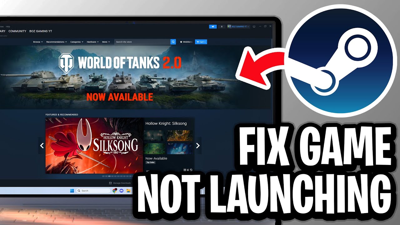 How To Fix Game Won't Launch on Steam - Full Guide