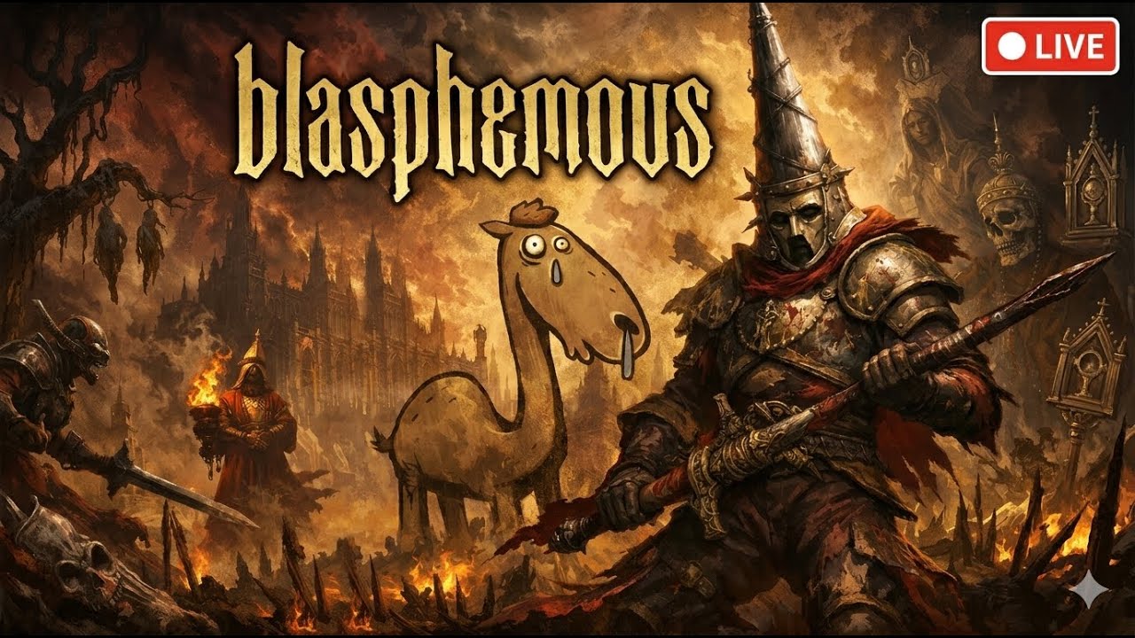 🔴BLASPHEMOUS LIVE 🔴 Brutal Boss Fights & NO DEATH Challenge 😈 | Hindi Gameplay