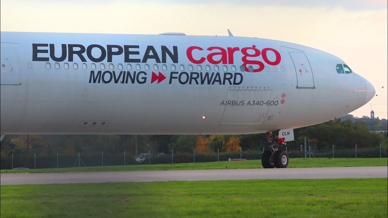 14 minutes of European cargo ex virgin A340-6’s fleet G-ECLM G-ECLB G-ECLC G-ECLD G-ECLN