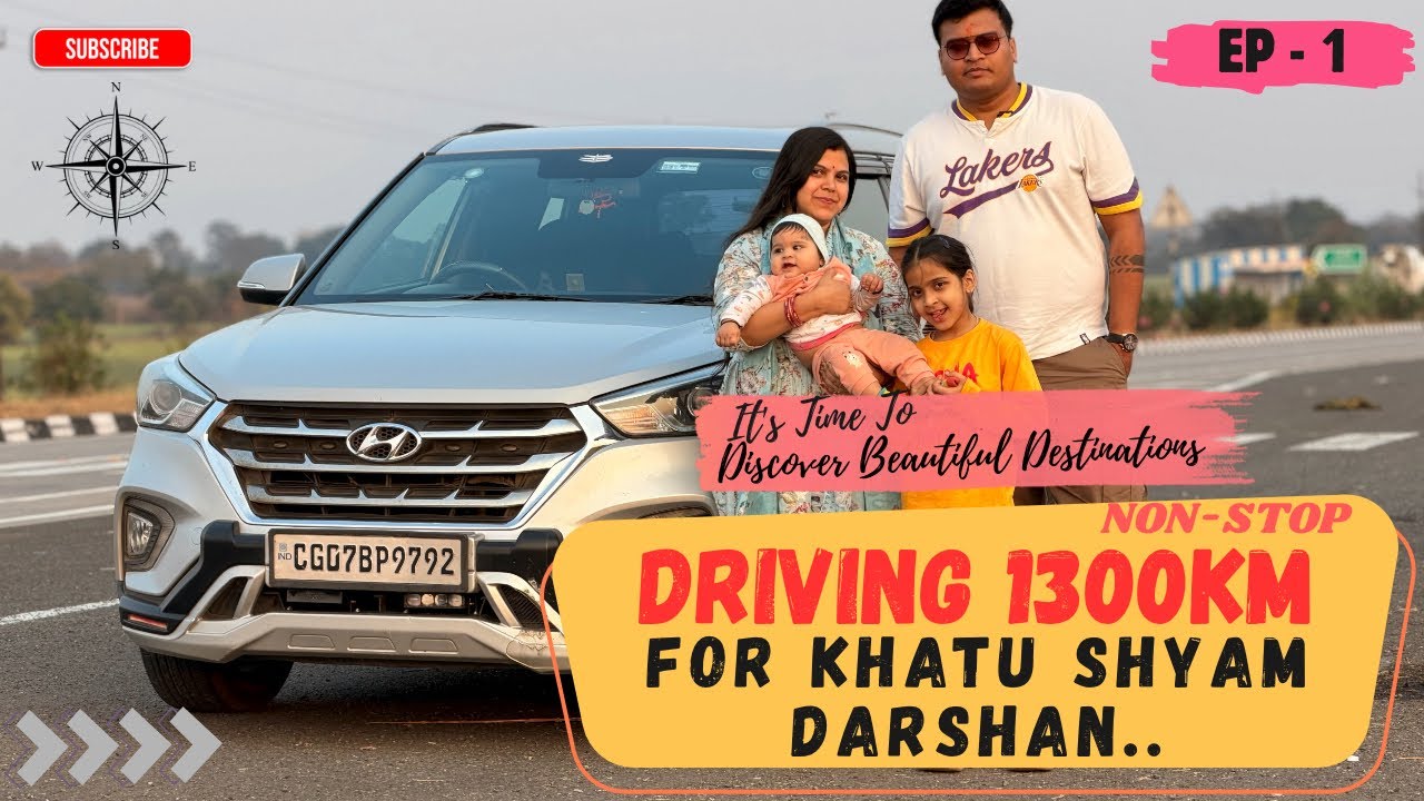 24 Hours 1300KM Driving NON-STOP | Bhilai → Khatu Shyam”@aabhishekmmishra9792 