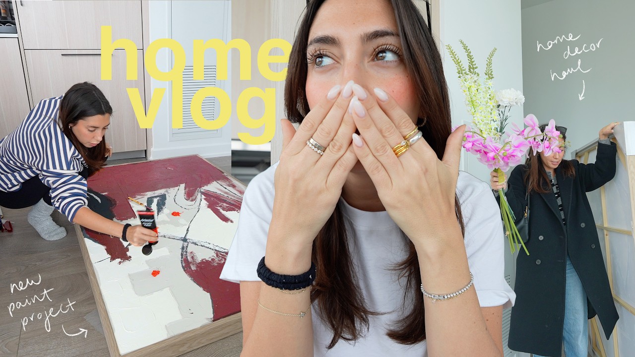 VLOG: decor shopping with mom, painting again & new lips...!!!