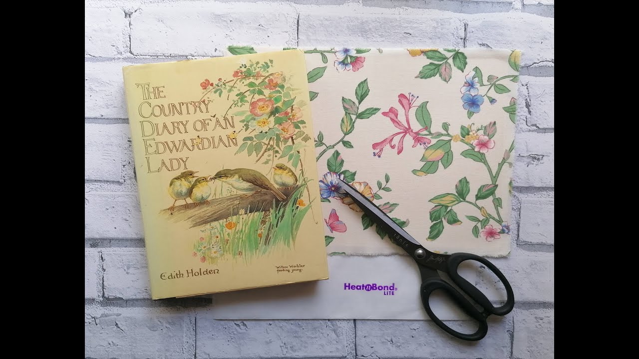 Making a Fabric Junk Journal Cover Using Heat n Bond - Country diary
