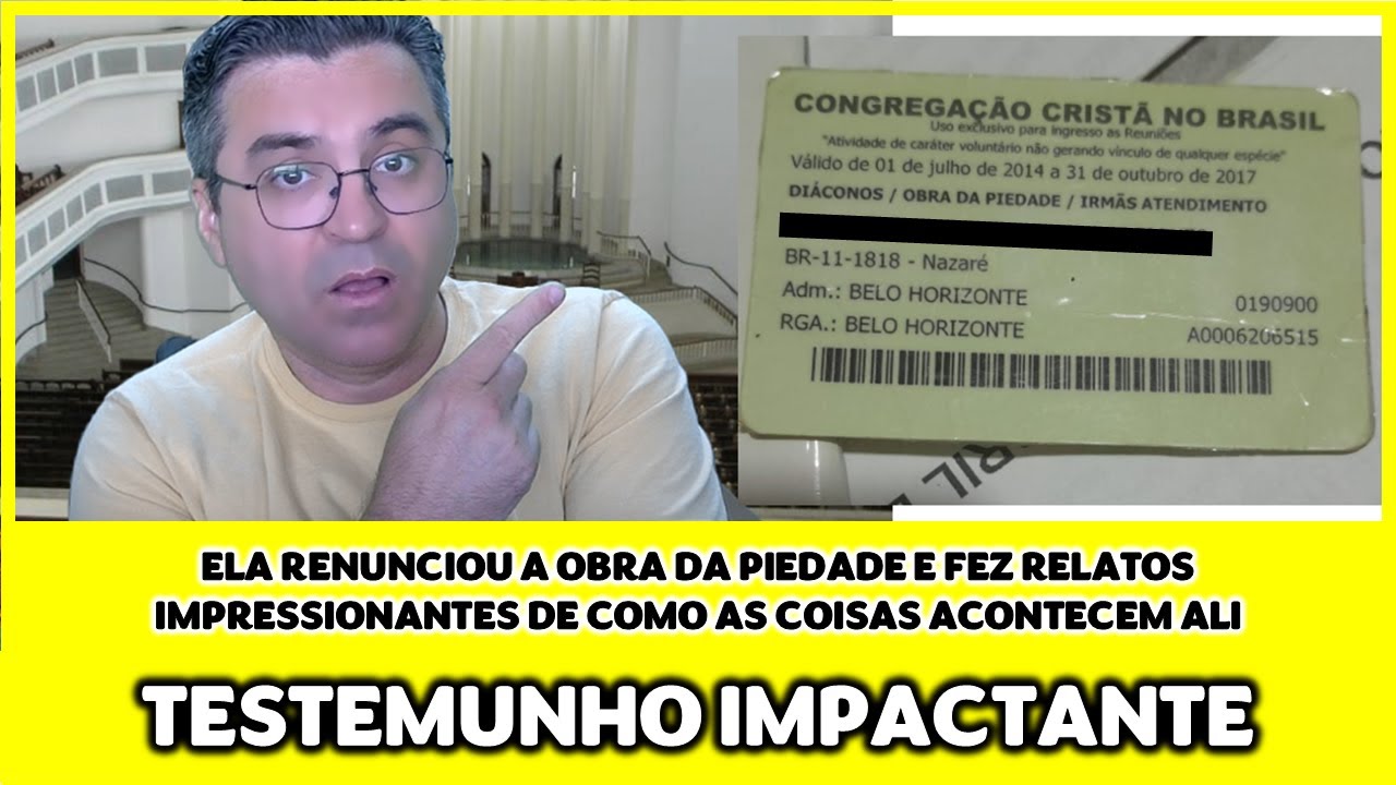Áudio impactante: Irmã da Obra da Piedade Revela os absurdos do ministério da CCB