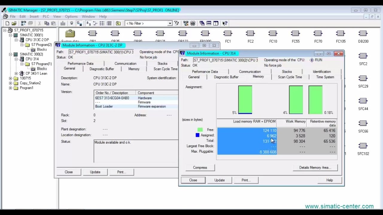 Онлайн связь с S7-300 (Online connection with S7-300)