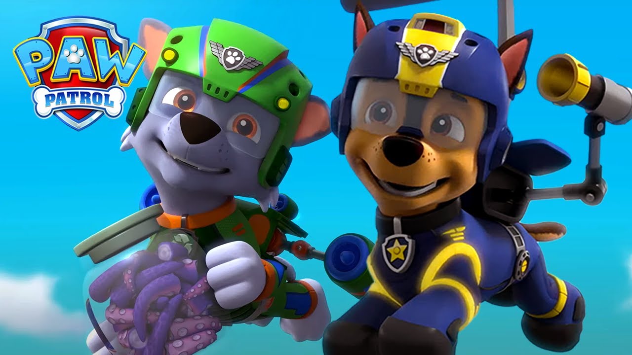 Rocky ja Chase pelastavat Marshallin taivaanvalaasta - Ryhmä Hau PAW Patrol