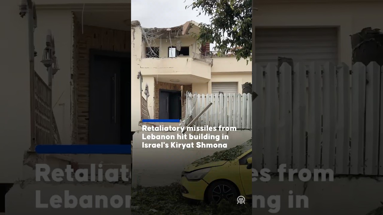 Retaliatory missiles from Lebanon hit building in Israel's Kiryat Shmona