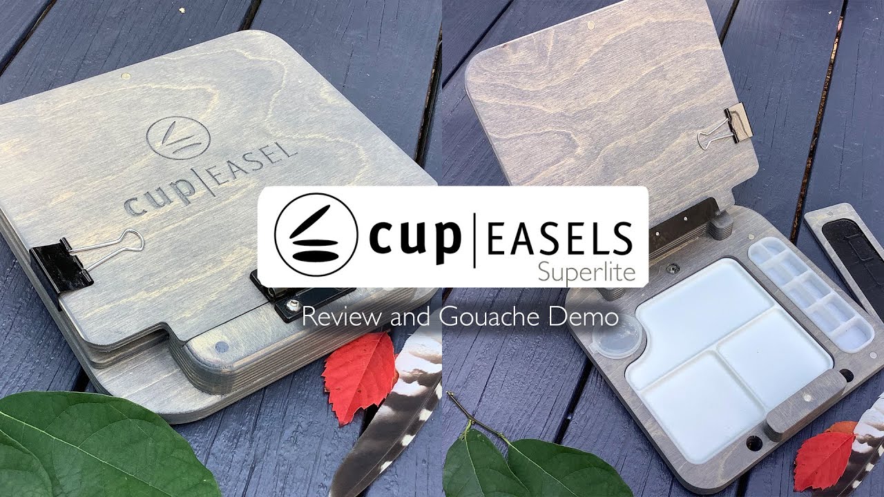 Мольберты Cup Easels Superlite: обзор и демонстрация гуаши в саду
