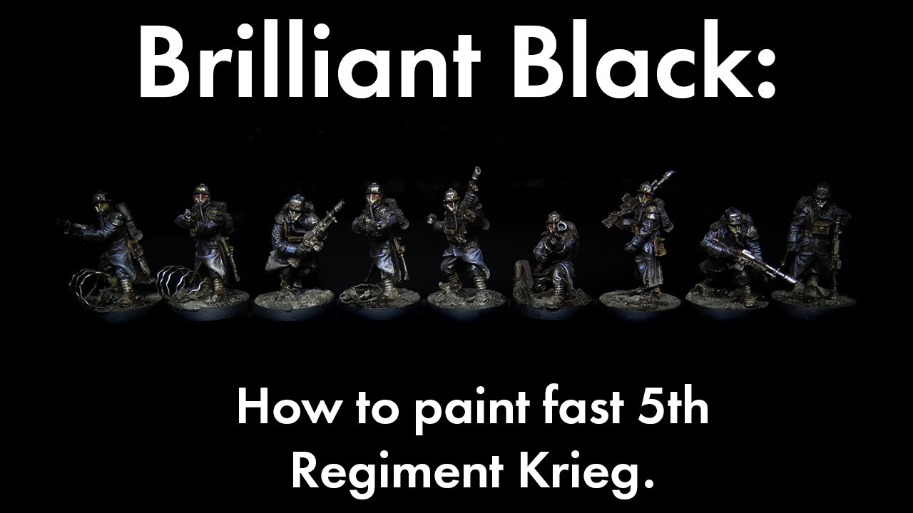 Brilliant Black: Speed ​​Painting Death Corps of Krieg (снова)