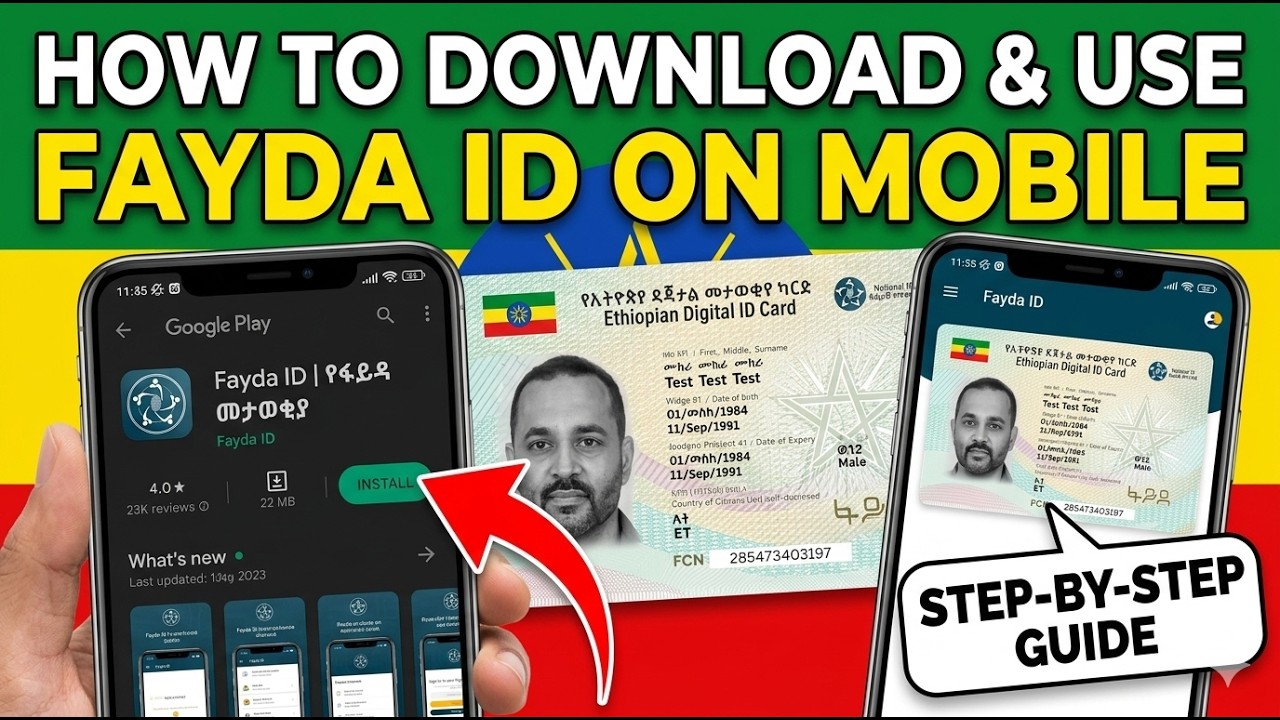 How to Download and Use Fayda Application in Ethiopia| National ID Ethiopia