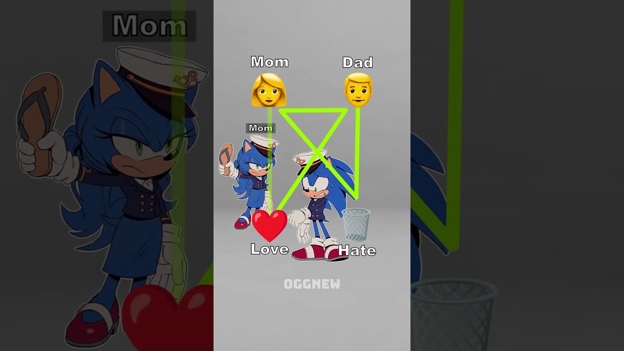Challenge Day 117: Sonic Choose Mom or Dad #SonicTheHedgehog #Sonic #Shorts