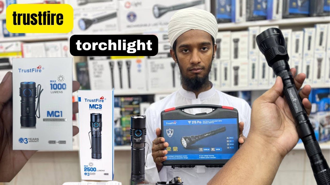 Trustfire 3T6 pro torch light review and price in Jubayer shop Bd