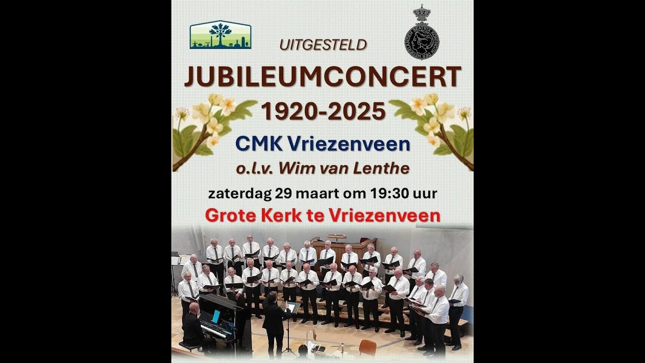 Jubileumconcert CMK Vriezenveen I 29 maart 2025 I Grote Kerk Vriezenveen