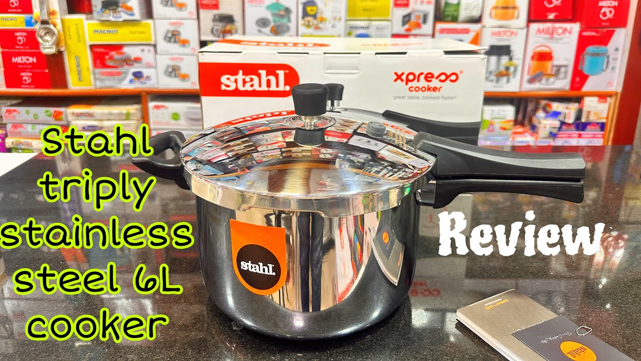 Stahl Triply Stainless steel 6L Pressure cooker review | triply steel cooker