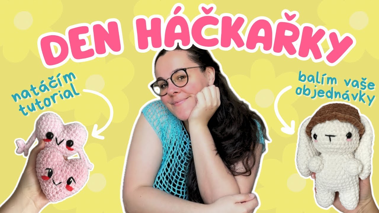 VLOG - háčkuju, natáčím tutorial, balím objednávky 🩵 Anet tvoří