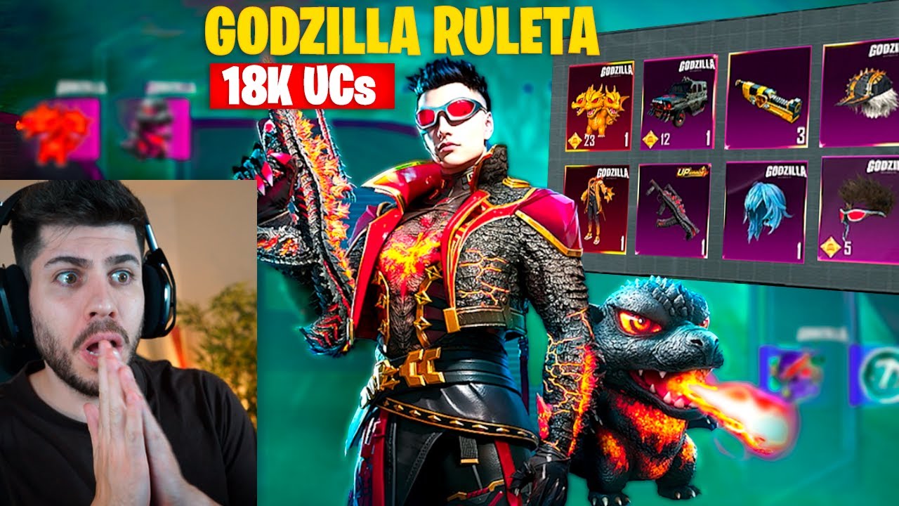 SACAMOS LA GROZA DE FUEGO y TRAJE DE GODZILLA en PUBG MOBILE