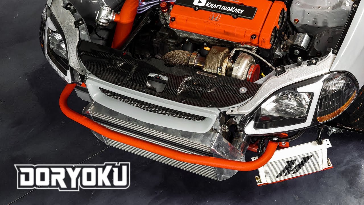 Установка защитной дуги DORYOKU EK ​​Civic! Отличное решение для турбомоторов Honda!