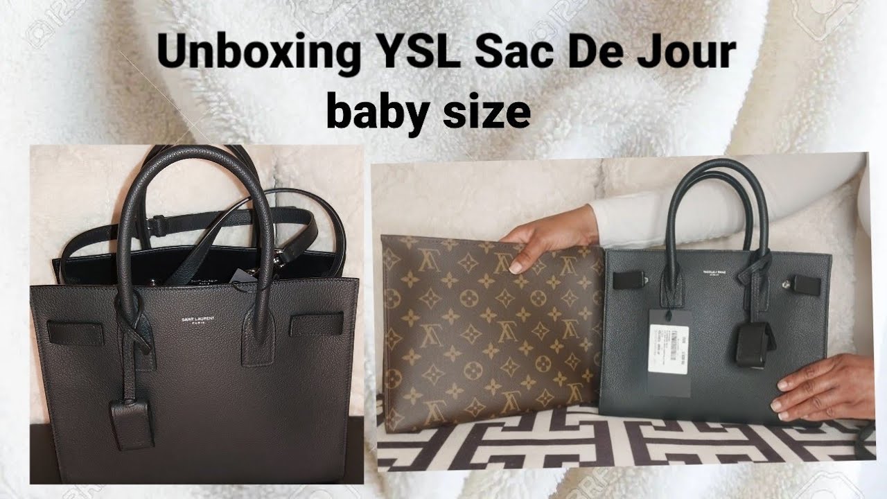 Unboxing YSL Sac De Jour baby size * Luxury handbag