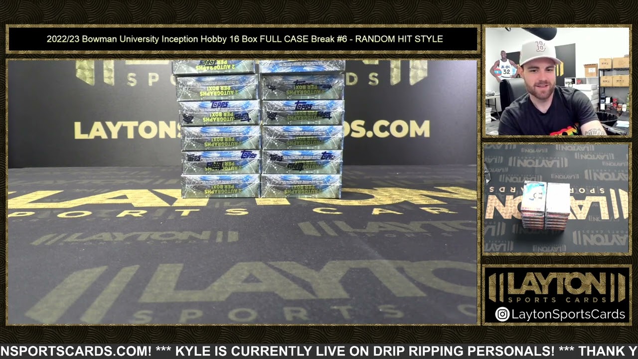 2022/23 Bowman University Inception Hobby 16 Box FULL CASE Break #6