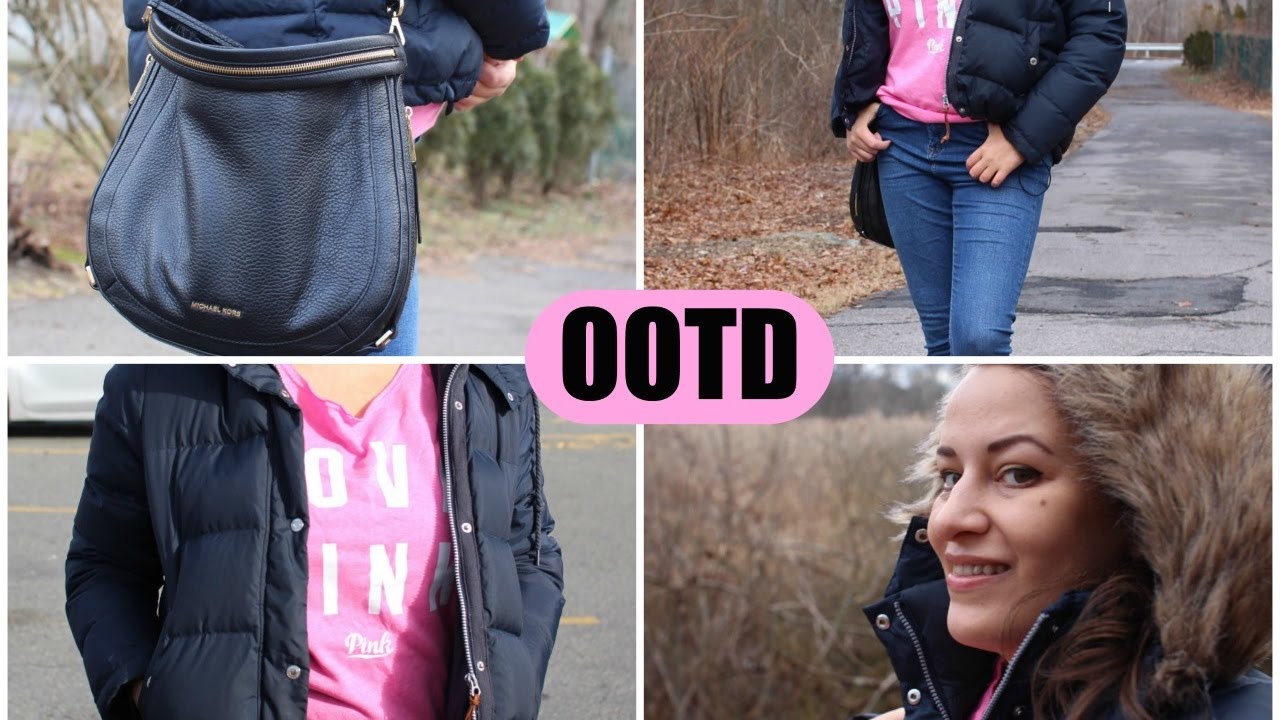 OOTD with Victorias Secret Shirt, Michael Kors Julia, Topshop Jamie Jeans