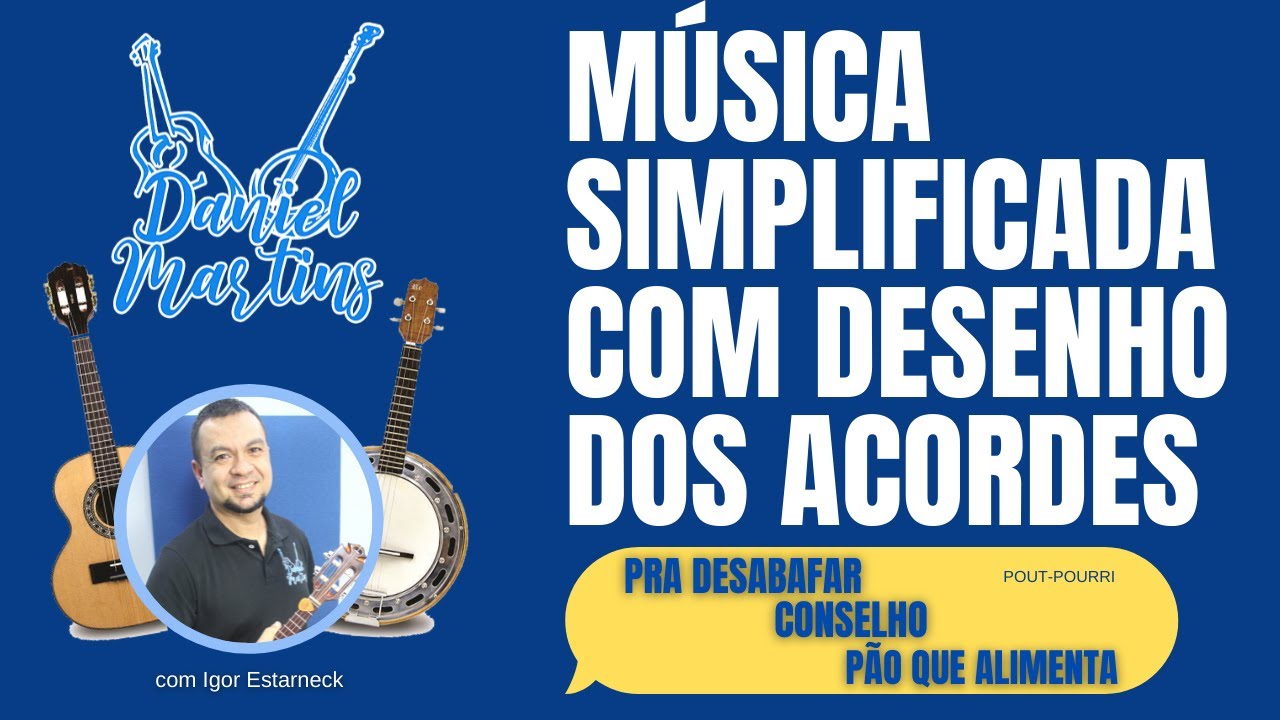 3 Músicas para Rodas de Samba | Aula de cavaquinho com desenho dos acordes