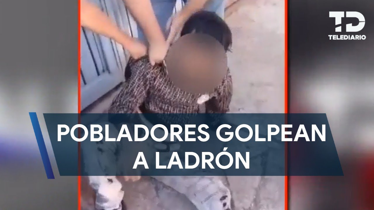 Pobladores golpean a delincuente en San Pedro Cholula, Puebla