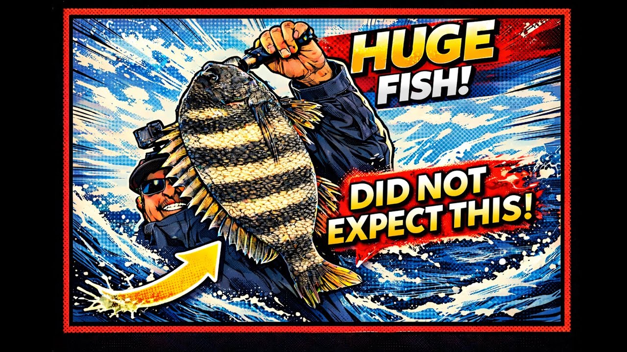 🤯 Biggest Sheepshead I’ve Ever Caught! 🐟🔥
