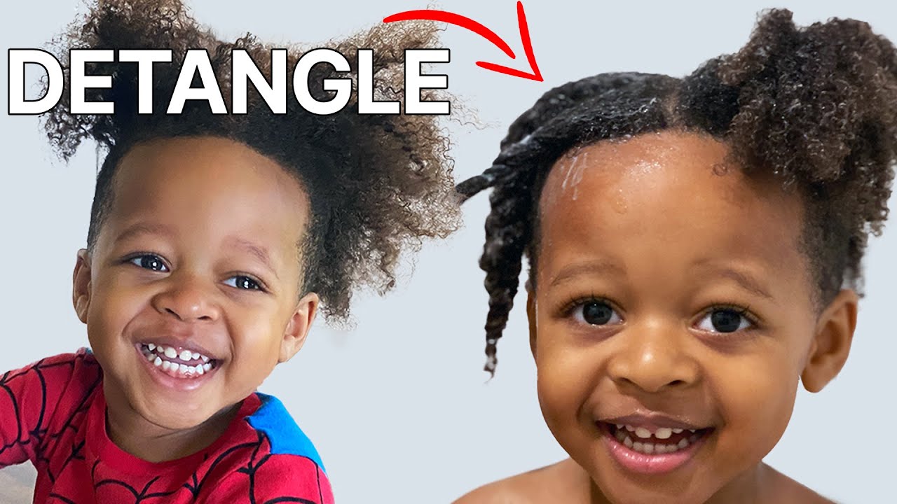 PARENT GUIDE To DETANGLING Kids Natural Hair *Super EASY*