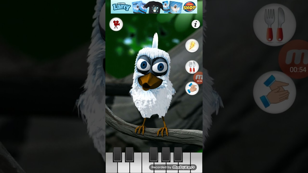 Talking Larry The Bird - (Android Game) - on my Samsung Galaxy S5 - 16GB - White - on Android 5.0