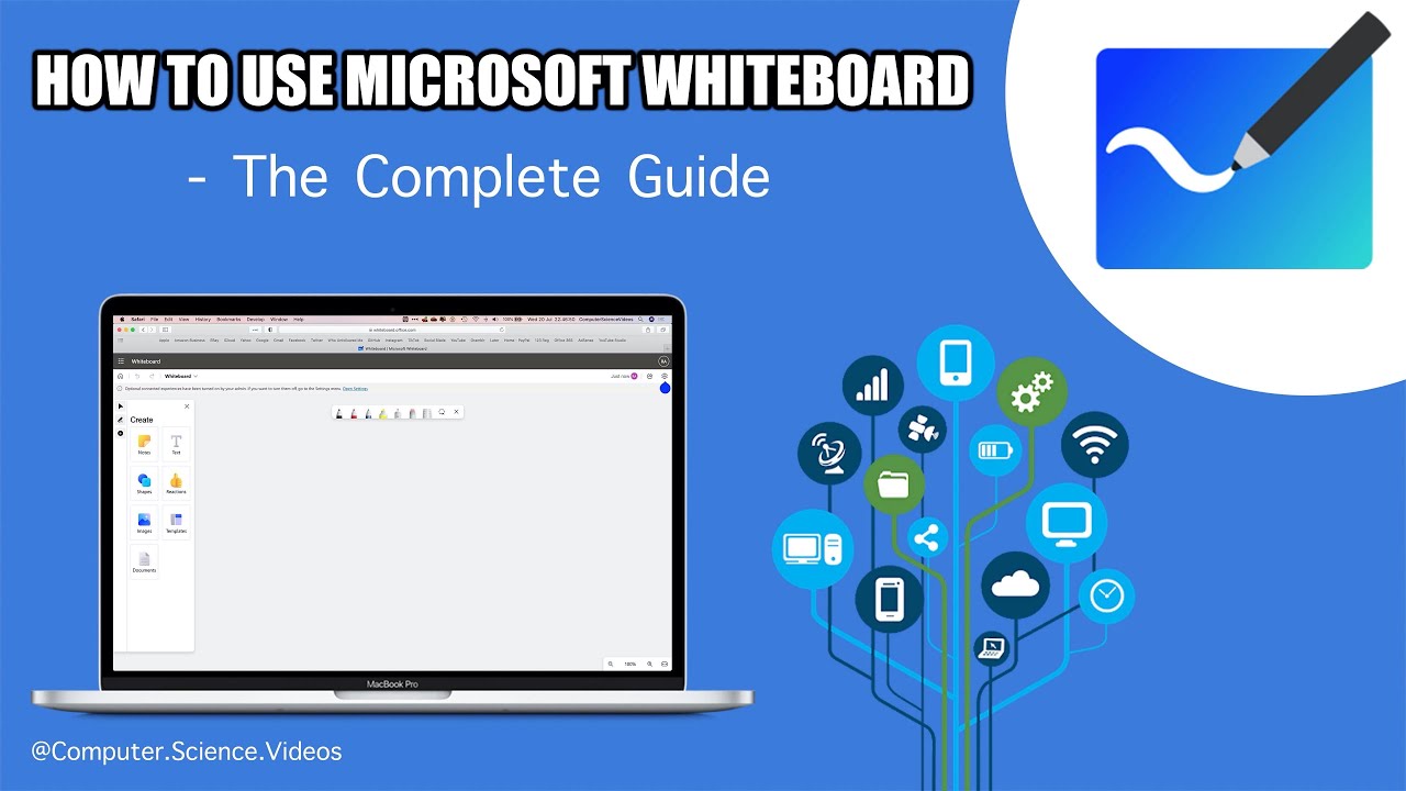 How to USE Microsoft Whiteboard for Office 365 - Web Based | New