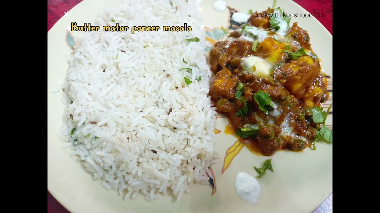 Dhaba style matar butter paneer की recipe 