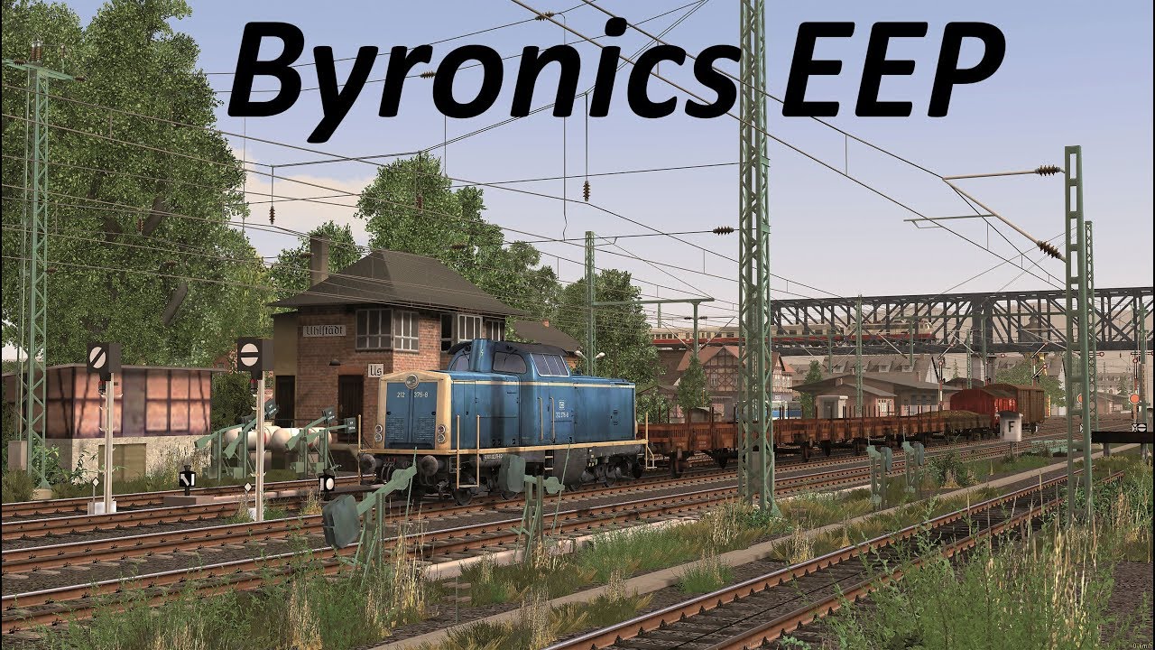 EEP 11 Gleis mit Kurve und Steigung und Biegung 2016 08 08 00 11