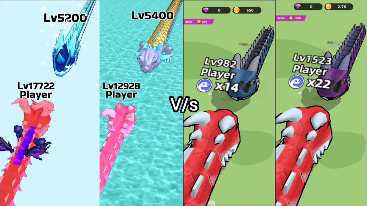 ⚔️ Snake Clash vs Snake Hero | Max Power Snake Fight 🔥 #Gameplay #Epic #Battle