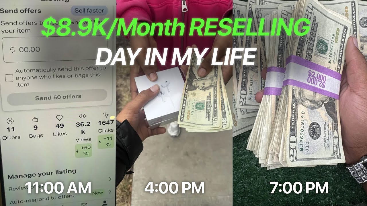 How I MADE 10K in my SECOND Month of reselling(almost got robbed)