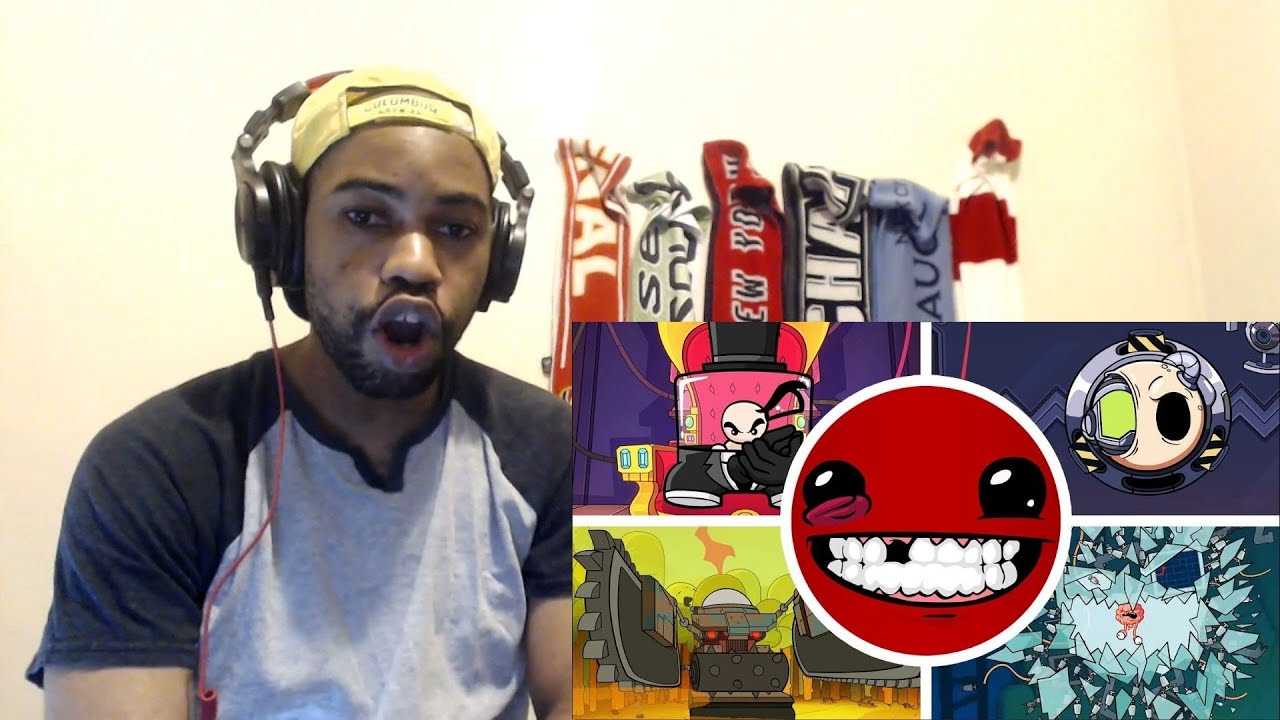 Super Meat Boy Forever - All Bosses + Ending REACTION