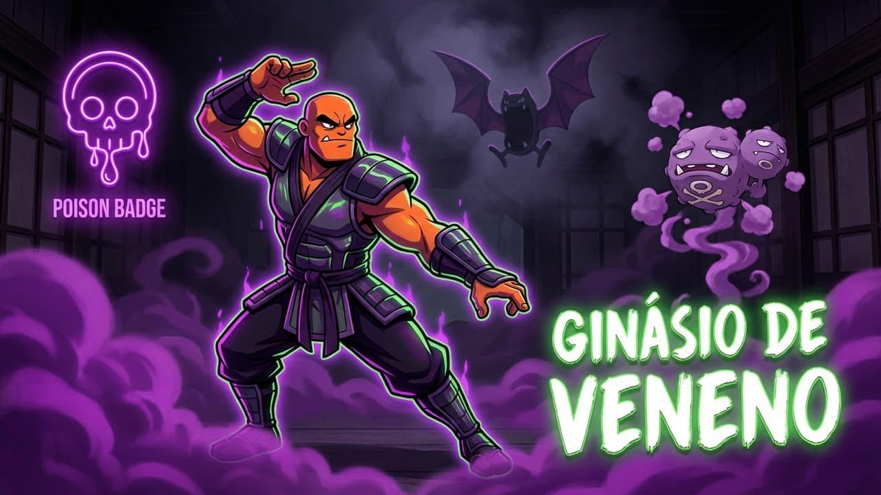 PokeMMO Fire Red AO VIVO: Enfrentando o Koga no Ginásio de Veneno #Parte3