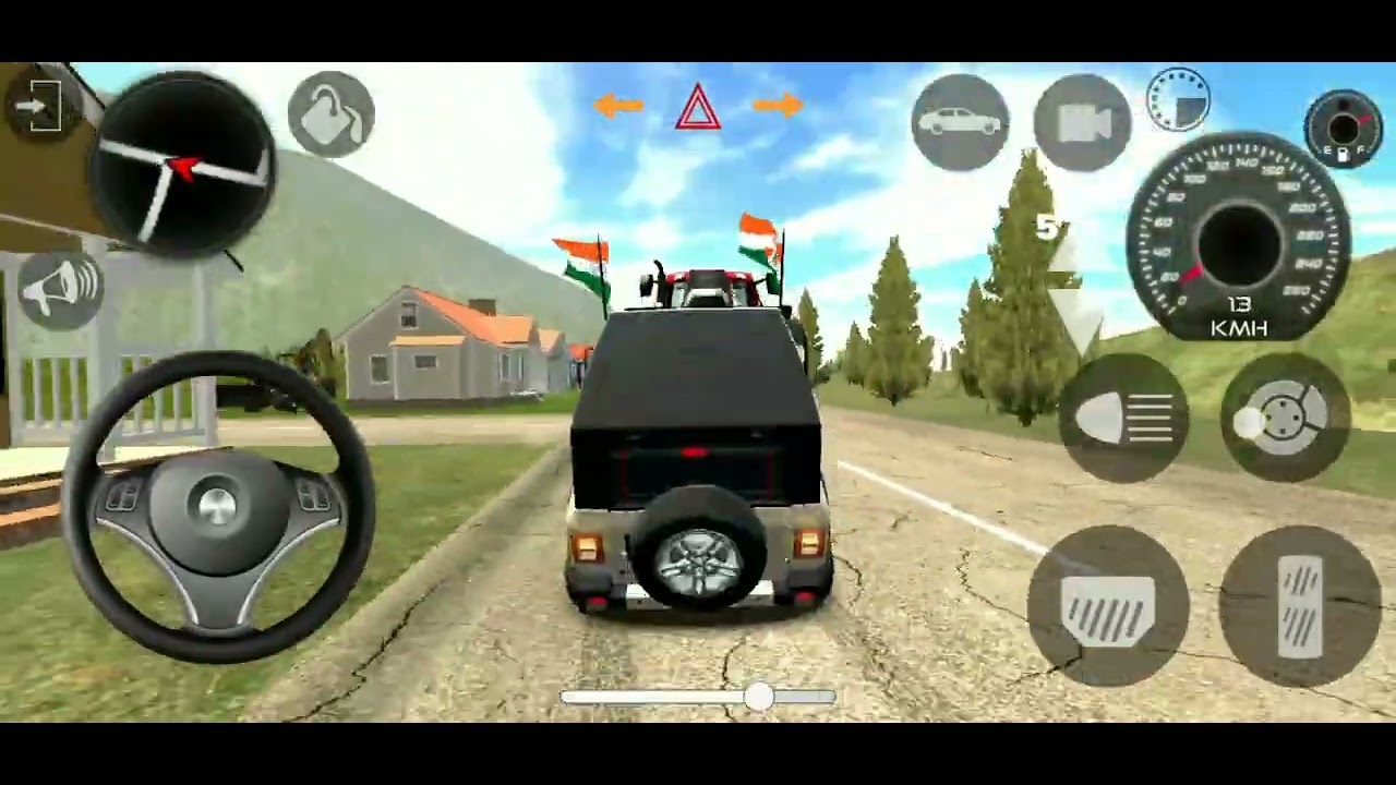 Thar game off roading 4 by 4 level pass game 👿👿👿👿👿🔥🔥🔥🔥 black Thar #blackthar #gaming #gameplay 