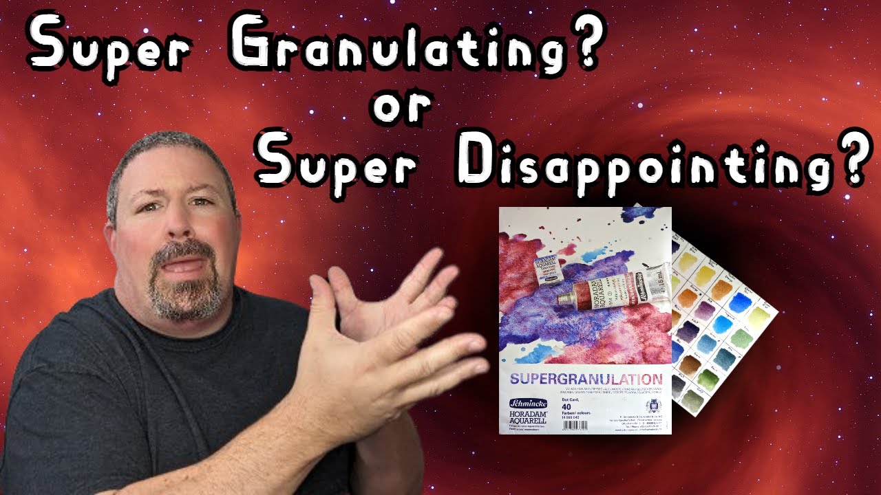 Schmincke Super Granulating Watercolor 40 Dot Card Swatch