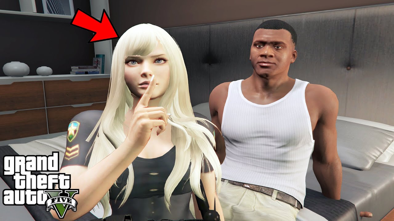 Franklin Got a POLICE GIRLFRIEND in GTA 5 (funny)