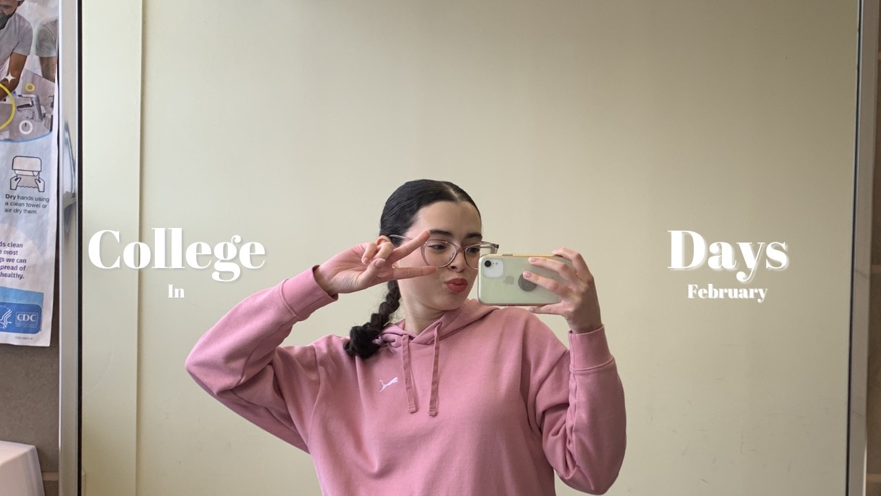 College Days |Study with me, Matcha, Winter|