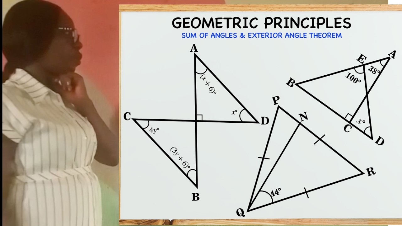 Geometric Principles :Angles in Triangles #theorem1#Exterior_angle_theorem#WASSCE_Math#CBSE