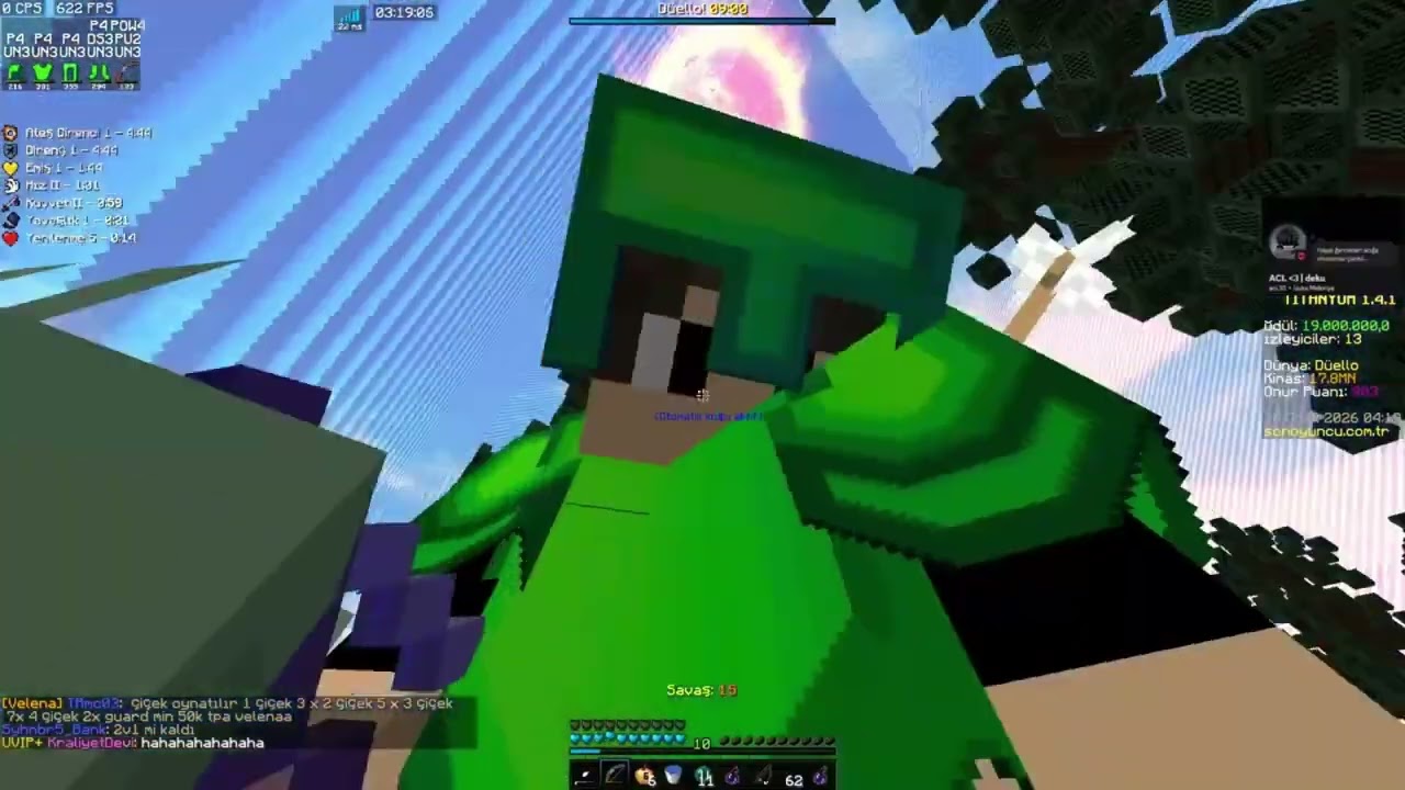 2v2 10-10m hitine ufak yüksek paralı duellolar #sonoyuncu #sonoyuncuduelpvp #minecraft #titanyum