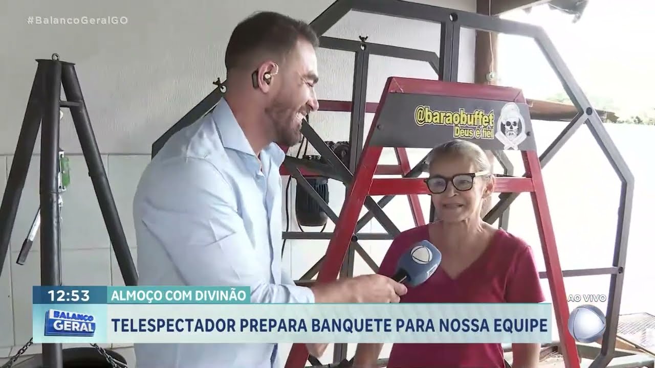 Almoço com Divinão: telespectador prepara banquete para nossa equipe