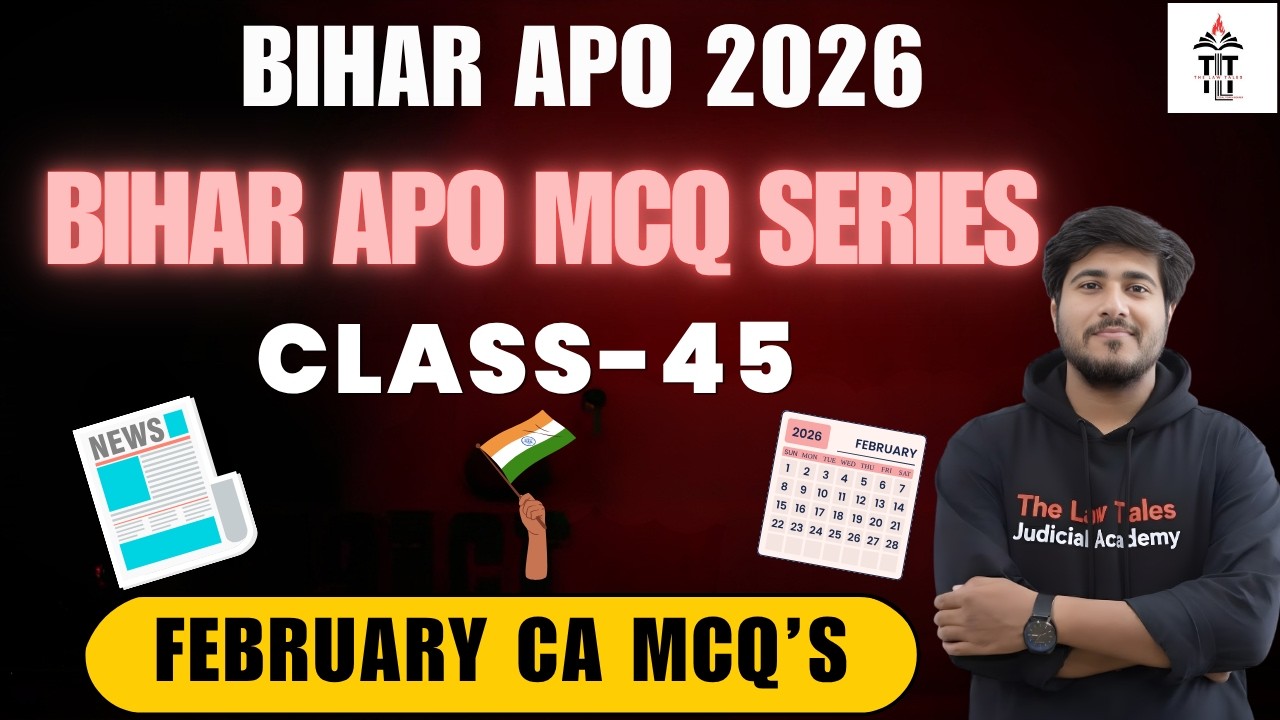 LIVE: Bihar APO 2026 | February & March Current Affairs MCQs | Class 45 | Anurag Sir 🎯