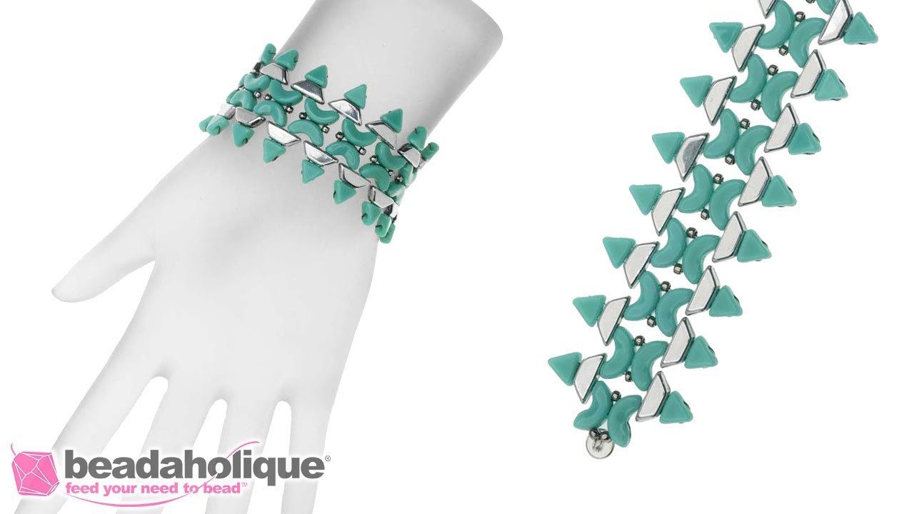 How to Bead Weave a Bracelet with Arcos, Kheops and Tinos Par Puca Beads