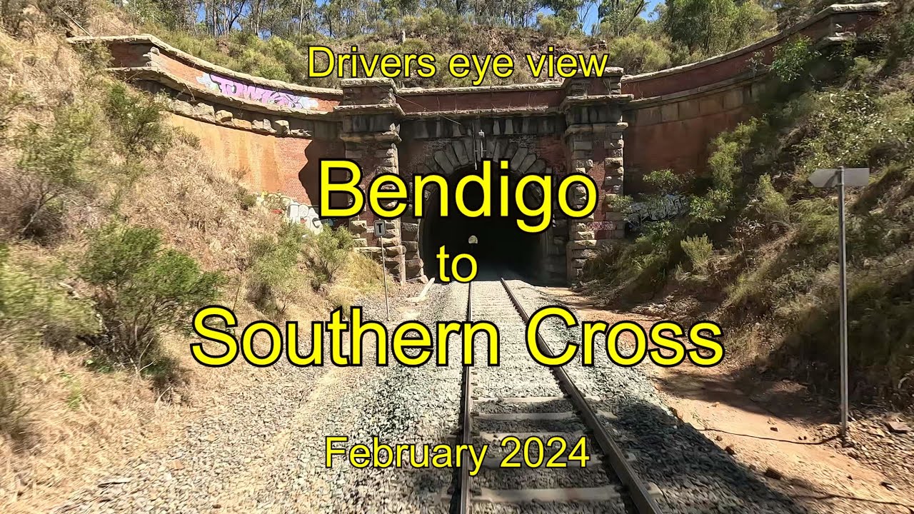 Drivers eye view, Bendigo to Southern Cross, VL, Feb 2024