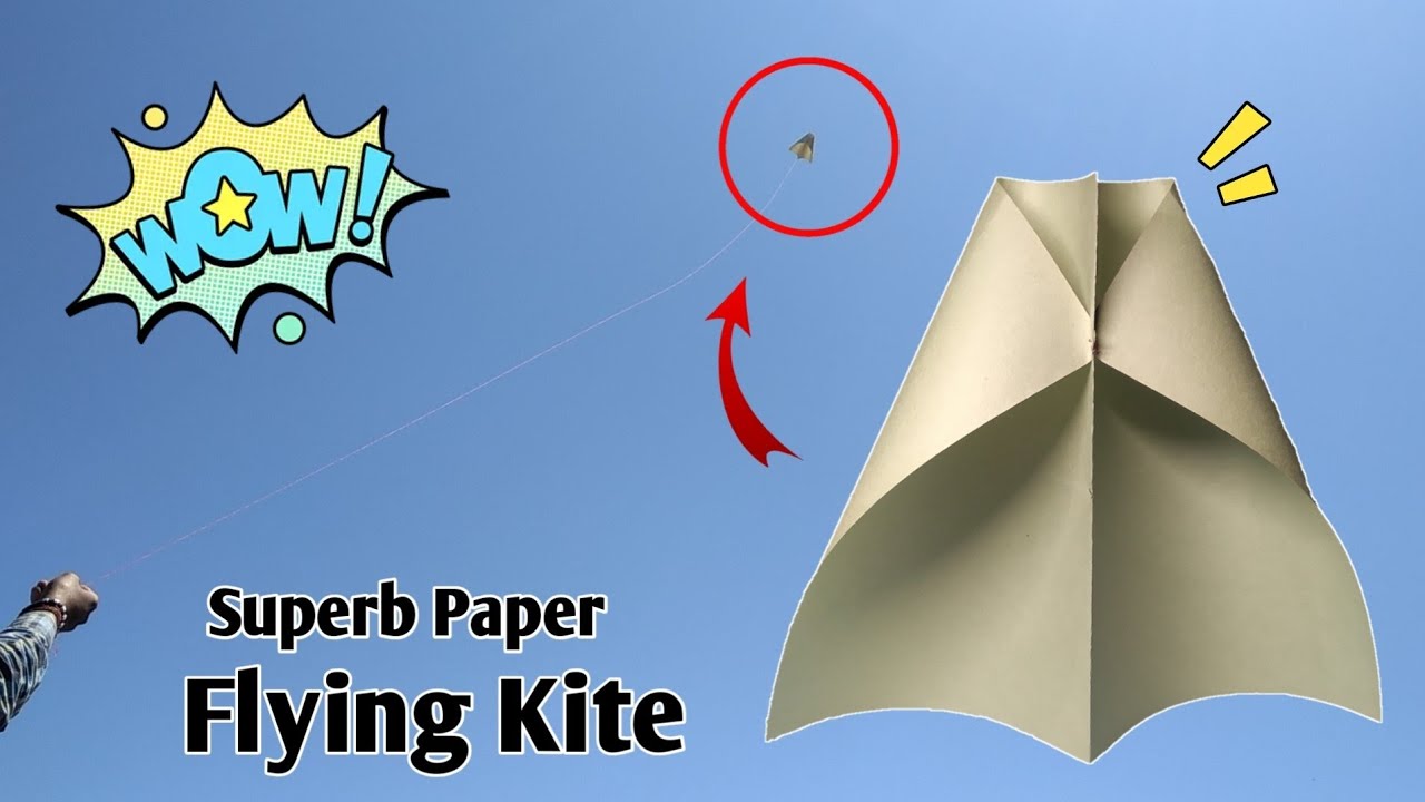 Paper Kite : 100% Working and Fly | How to Make a Paper Kite | Origami Kite | Paper Kite Making Easy