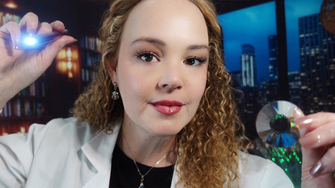 ASMR Eye Exam with Light Triggers to Calm Your Mind - Soft Spoken