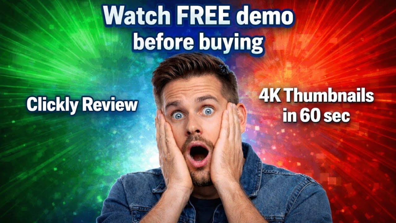 Clickly Review | I Tested an AI That Creates VIRAL YouTube Thumbnails in 60 Sec (Insane Results 🤯)